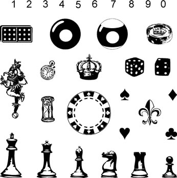 Technique Tuesday - Background & Image Stamp Set - King Me  (sold individually)